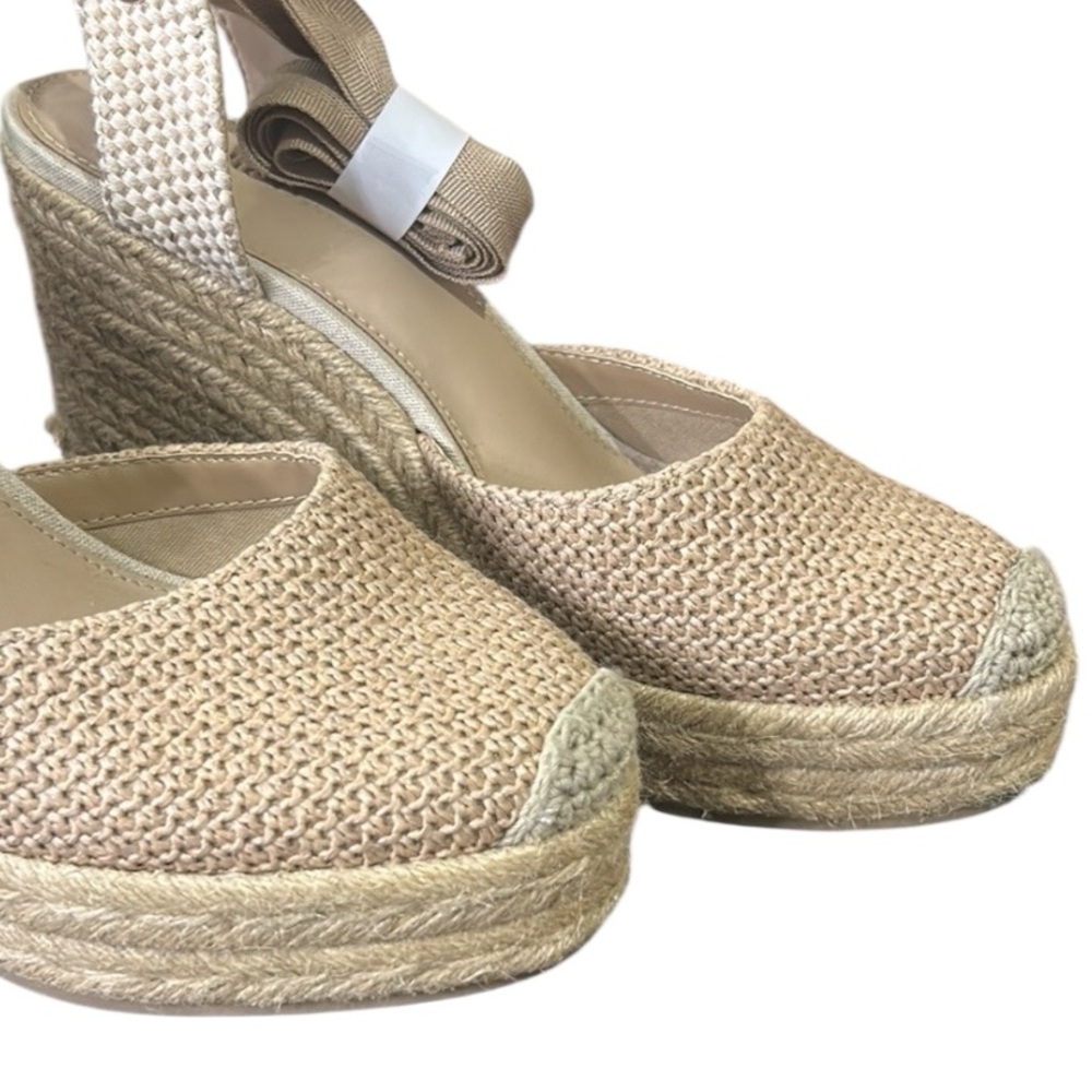 The Drop Women's Zuki Wedge Espadrille Sandals Tan Size 8 - Picture 9 of 14
